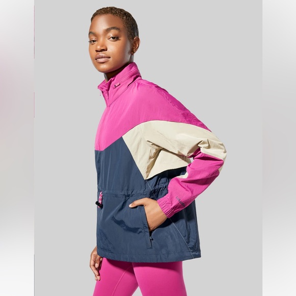Lululemon Anorak Jacket - Ripened Raspberry / Cafe Au Lait / True Navy - Picture 6 of 9